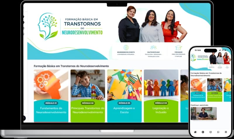 Formação acessível em qualquer dispositivo
